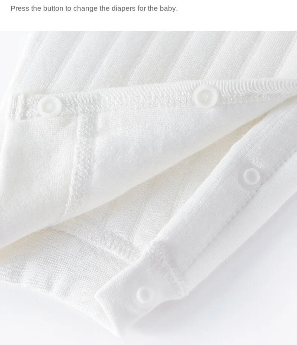 Bear Face Wrap Sleepsuit - Pure White