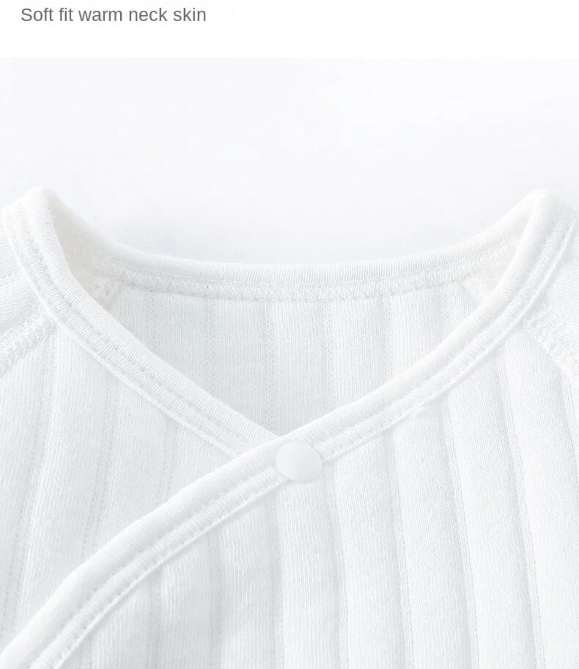 Bear Face Wrap Sleepsuit - Pure White